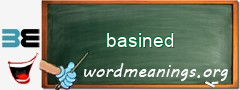 WordMeaning blackboard for basined